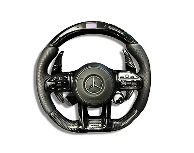 W463A Carbon Steering Wheel Brabus Style LED Stripe Mercedes G Class G63 G550 • $6888