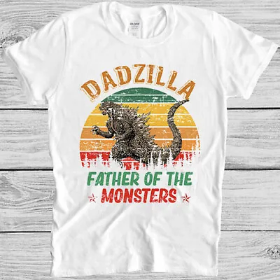 Dadzilla Funny Dad Father's Day Funny Saying Cool Gift Present Tee T Shirt 4040 • £6.35