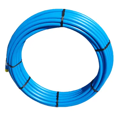 PipeLife Blue MDPE Plastic Cold Water Mains Pipe 25mm X 50meter Coil • £68.39