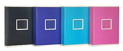 £14.95 • Buy Extra Large Photo Album Blue Two Tone Slip In Pockets Holds 600 6 X 4 Photos
