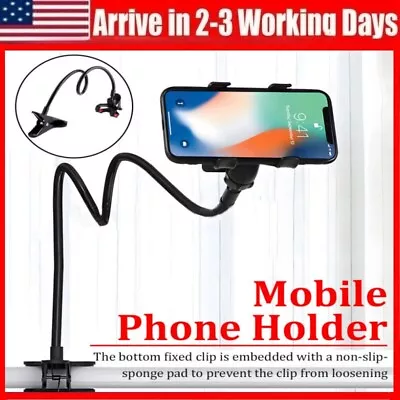 Flexible Lazy Bracket Mobile Phone Stand Holder Car Bed Desk For IPhone Samsung • $12.46