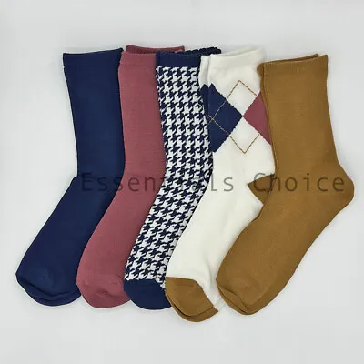 Primark Girls Women's Crew Socks 5 Pairs Per Pack Uk Size 4 - 8 • £7.90