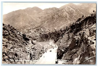 C1940's UTE Pass Showing Cars Manitou Springs Colorado CO RPPC Photo Postcard • $19.95