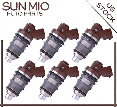 1001-87092 6Pcs Fuel Injectors For Toyota MR2 Celica Supra Turbo 1JZ-GTE 2JZGTE • $191.58