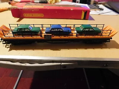 Hornby R126 Car Transporter With Three Cars And Is Boxed - Lot 4 • £14