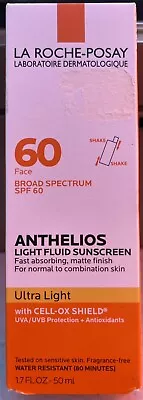 La Roche-Posay Anthelios UltraLight Sunscreen SPF60 1.7oz 7/2026 Authentic • $17.89