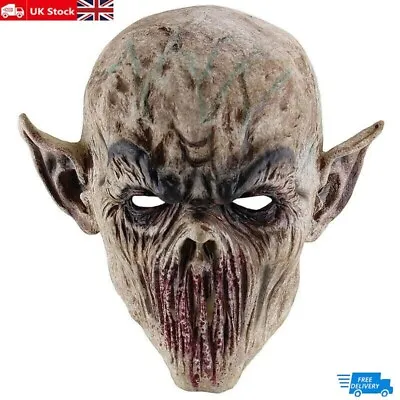 Halloween Scary Latex Full Head Mask Cosplay Clown Devil Horror Face Masks Props • £8.36