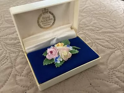Vintage Royal Adderley English China Flower Floral Brooch Pin • £4.50