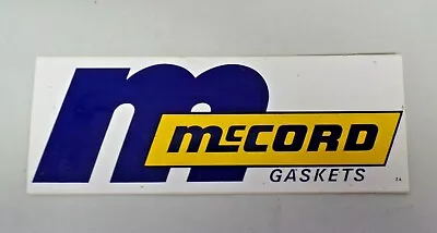 Vintage McCord Gaskets Sticker Decal Racing Performance NOS 5879 • $8.95