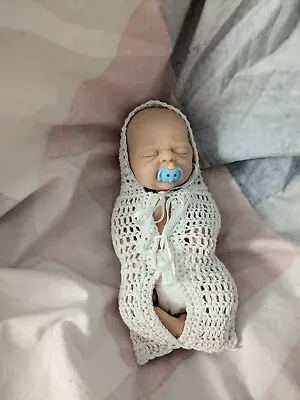 Full Body Silicone Micro Preemie Reborn Baby Boy Doll | With Handmade Extras!! • $75