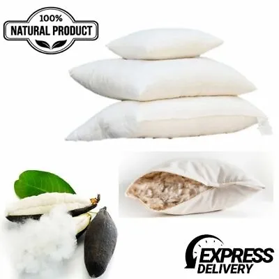 Bed Pillow Natural Pillow Kapok Natural Fiber Alternative Pillow  Stuffing Cool • £95.40