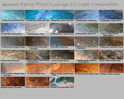 Metallic Mica Epoxy Concrete Garage Floor Countertop Paint Coating Pigment Kits • $29.99