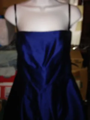 Alfred Sung Strapless Party Prom Dress Midnight Blue Size 6 • $15