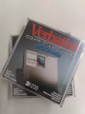 SET Of 4 230 MB MO Verbatim Disk Magneto Optical Disk • $99.95