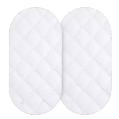 Yoofoss Waterproof Bassinet Mattress Pad Cover 32x16 Inch (Pack Of 2) White  • $29.59