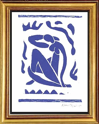 Henri Matisse Print  Blue Nude  Hand-Signed Limited Edition Linocut With COA  • $199.99