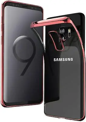 $6.99 • Buy Samsung Galaxy S8 S9 S10 Plus S10e Note 9 Plating Rubber Clear Slim Case Cover