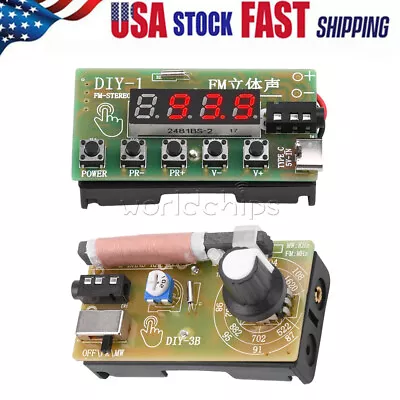 DIY Electronic Kits Wireless Stereo AM/FM Radio Receiver Module 87MHz-108MHz USA • $9.19