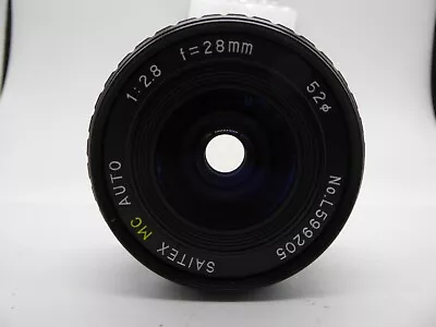 Canon FD Saitex MC  28mm  F 2.8 Wideangle  Lens. A1 F1 AE1 PROGRAM ECT AV AT • £22.50