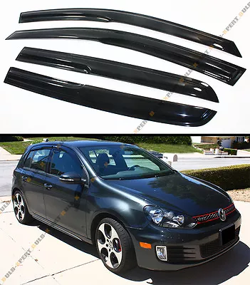 $28.99 • Buy For 2010-2014 Mk6 Vi Vw Golf R Gti Hatchback Mugen Style Window Visor Rain Guard