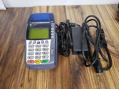 Verifone Omni 3750 Credit Card Reader Processing Terminal W/Printer And Cords • $40