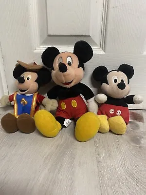 3 Disney Mickey Mouse Soft Toys • £6.99