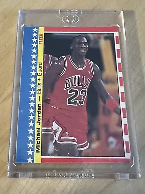 Michael Jordan 1987-88 Fleer Nba Basketball Sticker Card # 2 Of 11 Chicago Bulls • $80