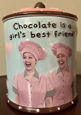 I Love Lucy Cookie Jar Chocolate Is A Girl's Best Friend #LU9174 Kurt S Adler • $70