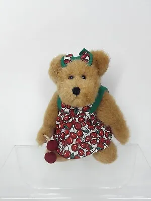 Boyds Bears The Head Bean Collection Kay Cherrybeary Jointed Plush Stuffed Bear • £13.45