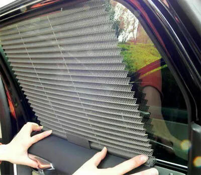 Retractable Mesh Sun Visor Car Side Window Screen Sunshade Shade Shield Curtain • $8.99