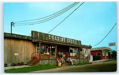 LEWIS RUN PA ~ Roadside HEASLEY'S TRADING POST C1960s McKean County Postcard • $5.93