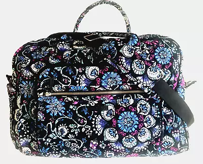 Vera Bradley Weekender Travel Carry-On Luggage Duffel Bag Blue Floral MINT • $39.99