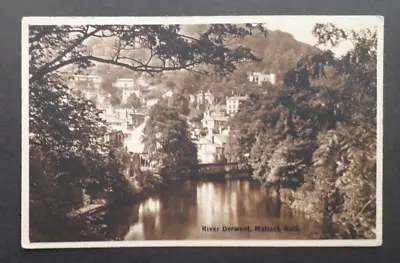 Matlock Bath River Derwent - Derbyshire Postcard • £1