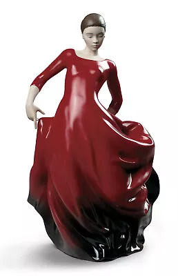 Lladro Buleria Flamenco Dancer Woman Red Figurine #9183 Brand Nib Spanish Save$$ • $749.98