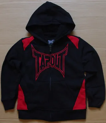 TapOut Zip Up Fur Hoodie Jumper Sz 4 5 7 New Without Tags Tap Out Bk • $19.99