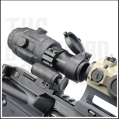3x Red Dot Scope Optical Magnifier With Flip To Side Mount For Rail • $89.99