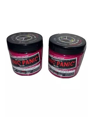 Manic Panic High Voltage Semi-Permanent Hair Color Cream Hot Hot Pink 4 Oz QTY:2 • $16.50