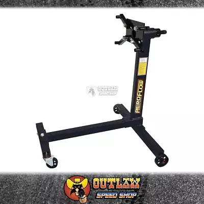 AEROFLOW ENGINE STAND H-FRAME 1000lb (463kg) 4-WHEELS BLACK P/COAT - AF98-2030 • $166