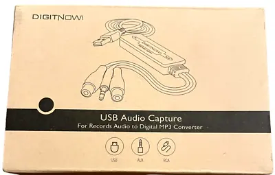 DIGITNOW! USB Audio Capture For Records To Digital MP3 Converter • $19.99