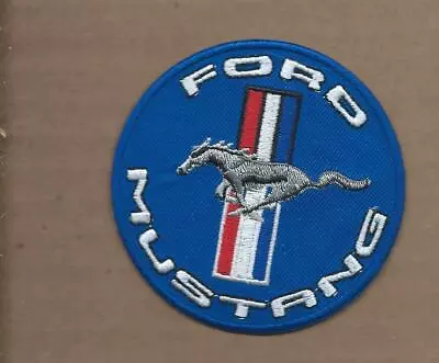 New 3 Inch Blue Ford Mustang Iron On Patch Free Shipping P1 • $4.99