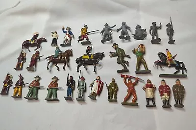 Large Lot Of 28 Vintage Lead Soldiers Figures J.Hill Jwd Japan & England Rare • $59.49