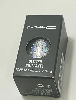 MAC GLITTER BRILLANTS SHADE SILVER HOLOGRAM NEW IN BOX 0.15 Oz UNUSED • $14.12