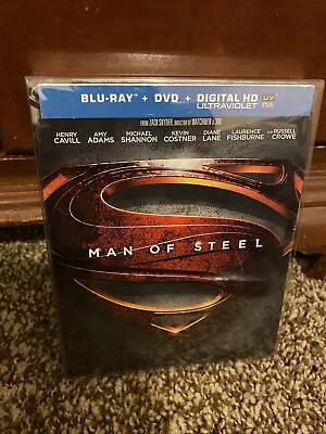 Man Of Steel Steelbook (Blu-Ray + Dvd + Digital) Brand New Sealed RARE • $50