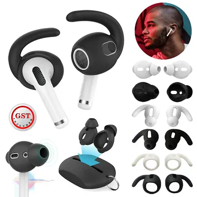 $9.83 • Buy Silicone Ear Hook For Apple AirPods Ear Tips + Case Earpod Cover Earbuds