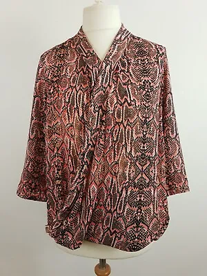 £8.99 • Buy M&S Collection Blouse Pink Snakeskin Print UK 16