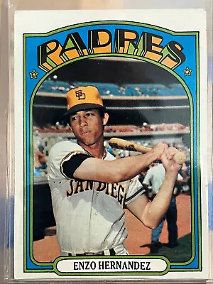 1972 TOPPS #7 Enzo Hernandez San Diego Padres • $1.49