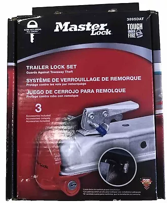 Master Lock 3895DAT - Coupler Lock Receiver Lock And Latch Lock - 3 Components • $39.99