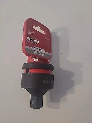 Milwaukee SHOCKWAVE Impact Duty Reducer 3/4  Drive To 1/2  Drive - 49666728 • $21.95