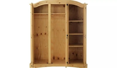 £329 • Buy Puerto Rico 3 Door Wardrobe - Light Pine
