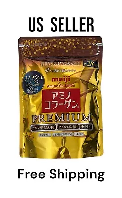 [US SELLER] Meiji Amino Collagen Premium Refill Powder 196G • $35.09